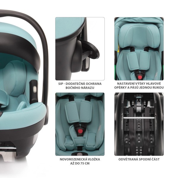 ZOPA Autosedačka XM Plus i-Size bundle 40-87cm
