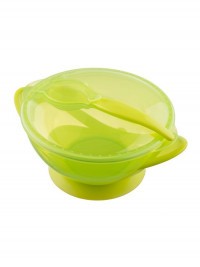 Dětská miska s přísavkou a se lžičkou Akuku