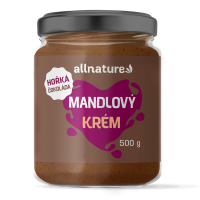 ALLNATURE Mandlový krém s hořkou čokoládou 500 g