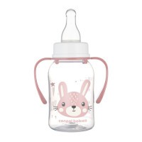 CANPOL BABIES Lahev úzkohrdlá s úchyty CUTE ANIMALS 120ml