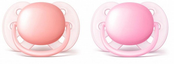 Šidítko Ultrasoft 0-6 m. dívka, 2 ks