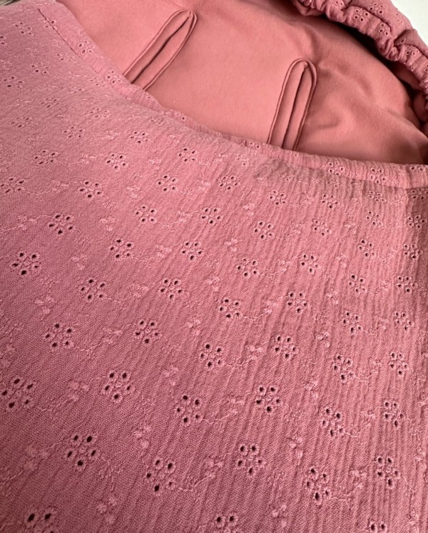 PINKIE bavlněný fusak Muslin BIO 0-12měsíců