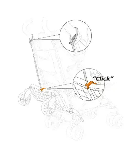 LASCAL Upínací popruh ke stupátku BUGGY BOARD (náhradní díl)