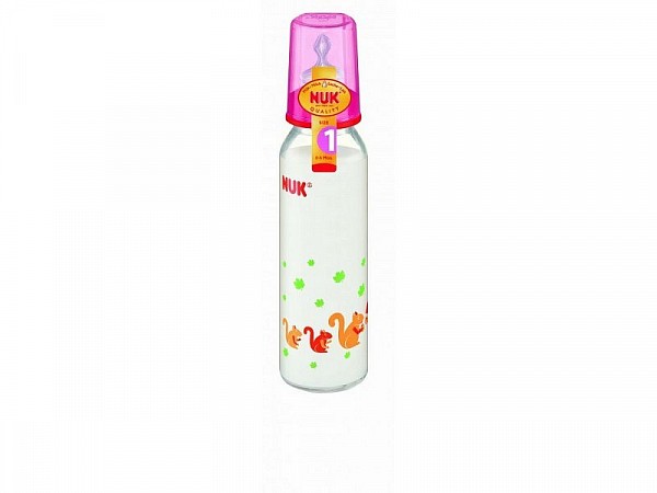 NUK Láhev sklo 230ml,SI,V1