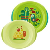 Chicco Set Jídelní talíř a miska Chicco Set Jídelní talíř a miska