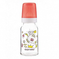 Canpol babies láhev skleněná s potiskem new 120ml Canpol babies láhev skleněná s potiskem new 120ml