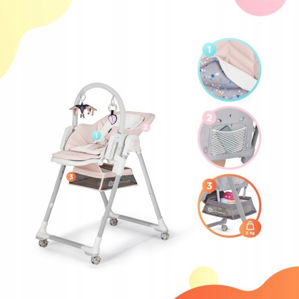 KINDERKRAFT Lehátko/jídelní židlička Lastree