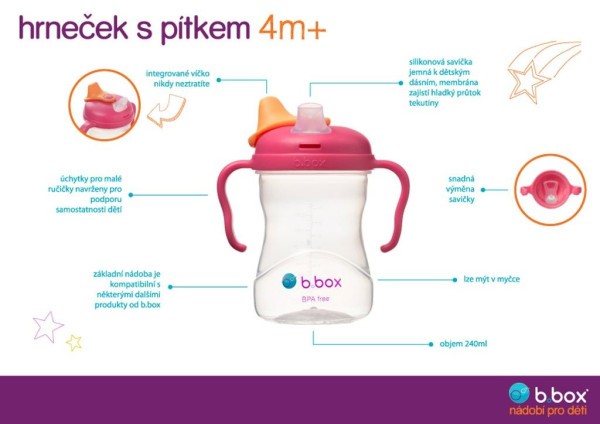 B.BOX Náhradní savička pro Hrneček s pítkem - 1 ks