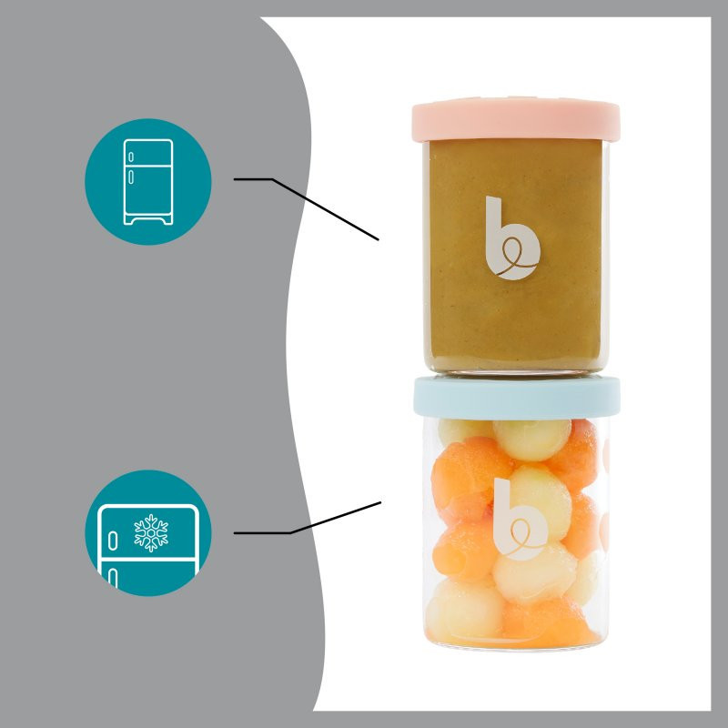 BABYMOOV Skleněné misky s víčky ISY BOWLS 6x 250ml