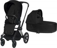 Kočárek CYBEX Priam Matt Black Seat Pack PLUS 2021 včetně korby Kočárek CYBEX Priam Matt Black Seat Pack PLUS 2021 včetně korby