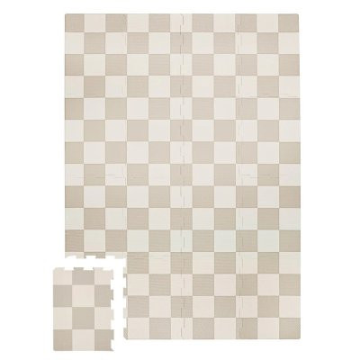 3 SPROUTS Pěnová hrací podložka - Checkerboard/Beige
