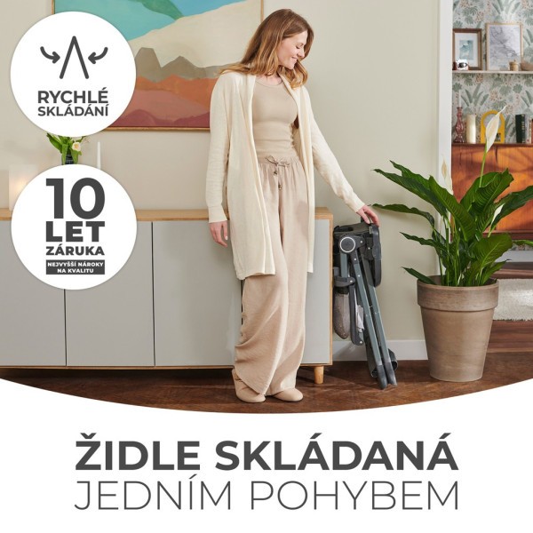 KINDERKRAFT Židlička jídelní Foldee