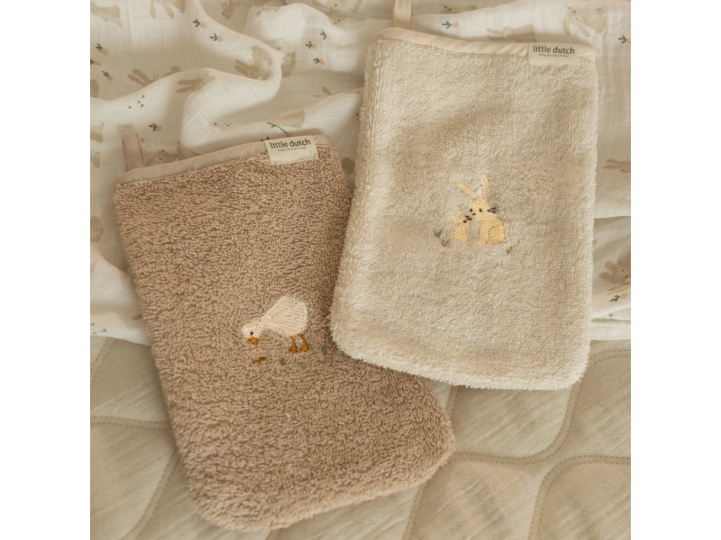 LITTLE DUTCH Žínky s výšivkou 2 ks
