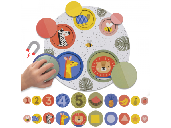 TAF TOYS Magnetické puzzle 4v1