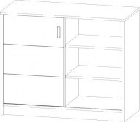 Komoda Faktum Alda, javor Coimbra, lak vysoký lesk