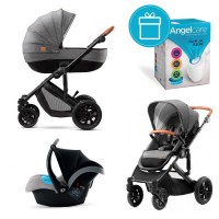 KINDERKRAFT Kočárek kombinovaný Prime 3v1  + koš na pleny Angelcare