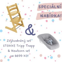AKČNÍ SET Stokke® Tripp Trapp® židlička + Newborn Set