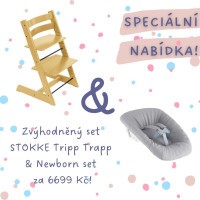 AKČNÍ SET Stokke® Tripp Trapp® židlička + Newborn Set AKČNÍ SET Stokke® Tripp Trapp® židlička + Newborn Set