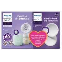 Philips AVENT Odsávačka mateřského mléka elektrická Essential SCF323/11 + dárek