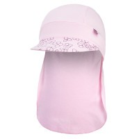 LITTLE ANGEL Kšiltovka tenká pirát Outlast® - růžová baby/růžová baby kytičky