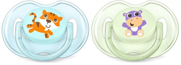 Philips AVENT Šidítko Pastel / Safari 2 ks