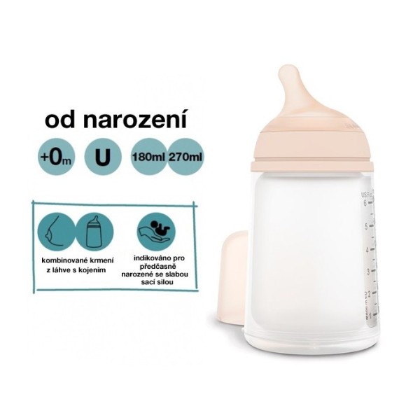 SUAVINEX ZERO ZERO Anti-koliková láhev 180 ml