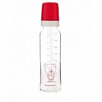 Canpol babies láhev skleněná s jednobarevným potiskem 240ml Teddy Friend Canpol babies láhev skleněná s jednobarevným potiskem 240ml Teddy Friend