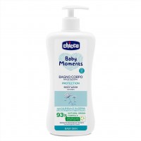 CHICCO Šampon na tělo s dávkovačem Baby Moments Protection 93% přírodních složek 750 ml