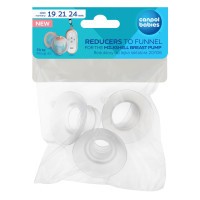 CANPOL BABIES Náhradní silikonové vložky 19/21/24 mm k odsávačce mateřského mléka MilkShell