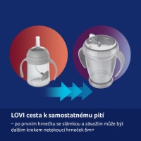 LOVI První hrneček se slámkou a závažím 150 ml