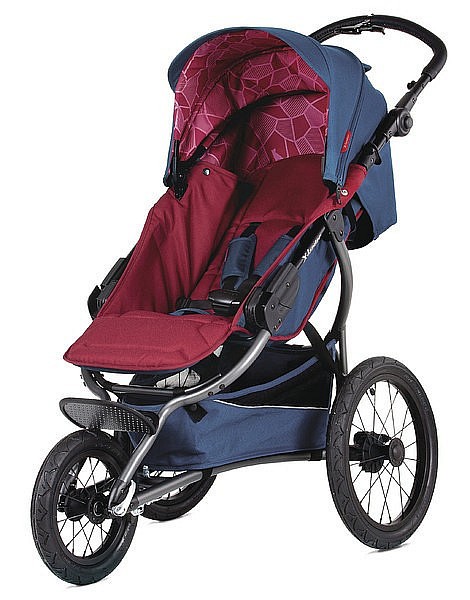 Kočárek X-Run Berry Red