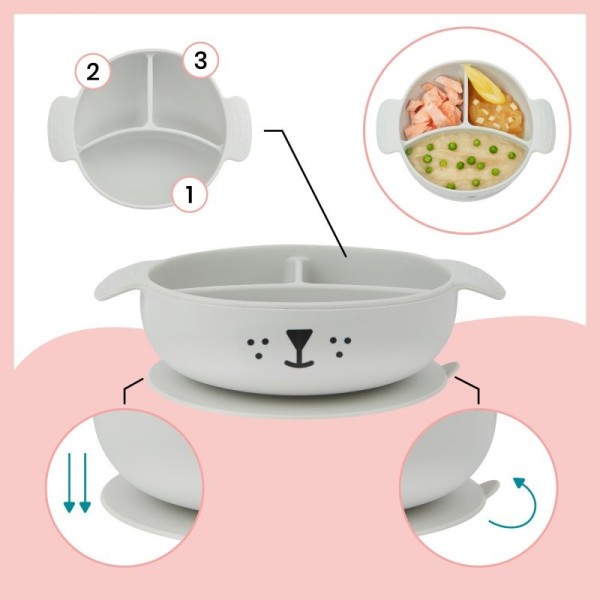 BABYMOOV Silikonová jídelní sada LEARN´ISY KIT