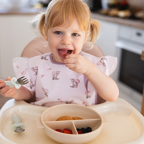 BABYONO Příbor dětský se zábranou 12m+