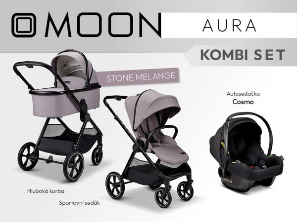 MOON AURA - Kombi + autosedačka