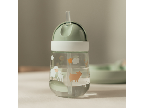 Little Dutch Hrnek s brčkem 300 ml 9m+