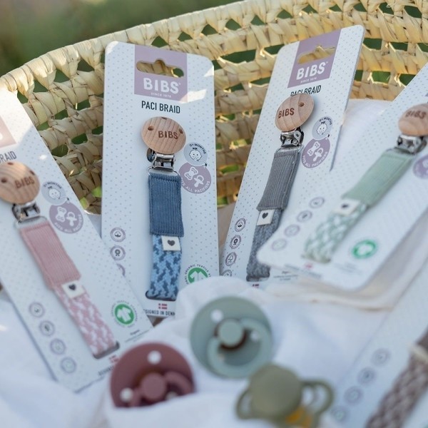 BIBS Paci Braid klip na dudlík