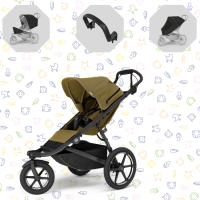 THULE Akční set Kočárek Urban Glide 3 + Madlo + Pláštěnka + Moskytiéra