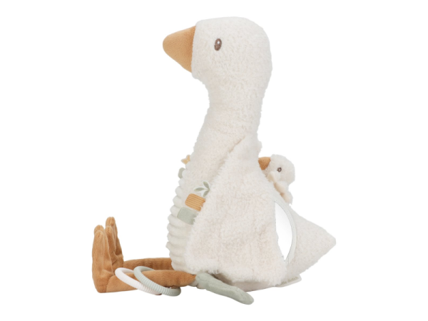 LITTLE DUTCH Husa plyšová s aktivitami Newborn Naturals