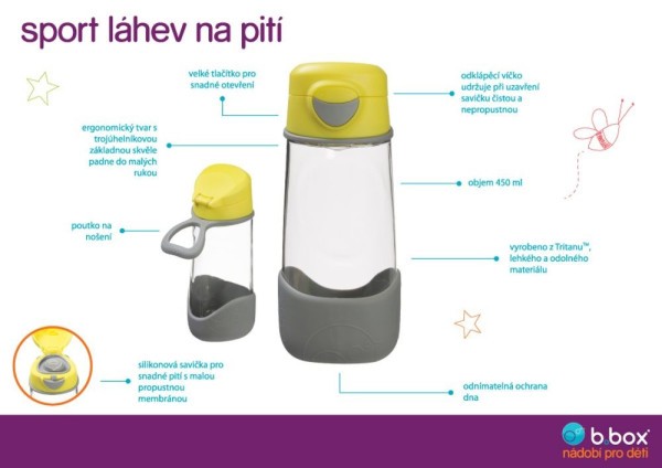 B.BOX Sport lahev na pití 450 ml