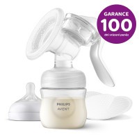 Philips AVENT Odsávačka mateř. mléka manuální + Sáčky na mateřské mléko 180 ml, 25 ks