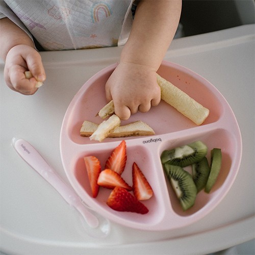 BABYONO Talíř silikonový s přísavkou 6m+