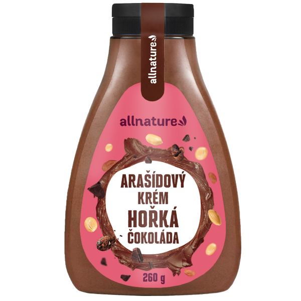 ALLNATURE Arašídový krém s hořkou čokoládou