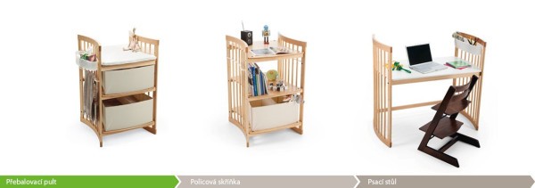 Stokke Care přebalovací pult Natural + deska k psacímu stolu