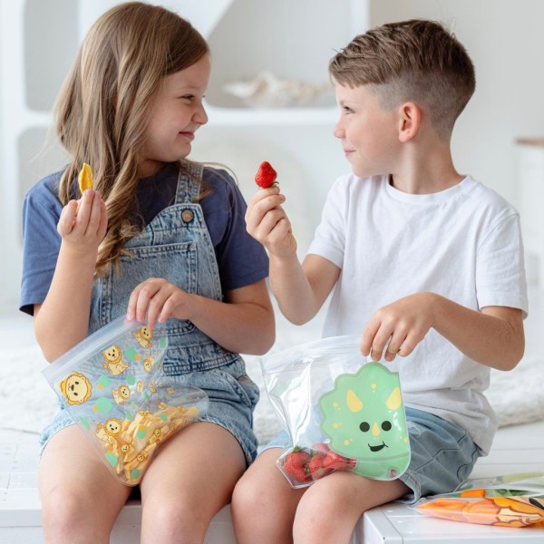 MELII Opakovatelně použitelné sáčky na svačinu 4ks