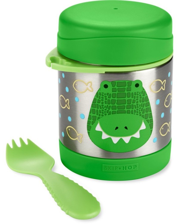 SKIP HOP Zoo Termoska na jídlo se lžičkou/vidličkou 325 ml, 3r+