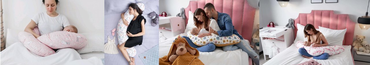 Kojící polštář ve tvaru C New Baby pro pohodlné kojení novorozence bez bolesti zad