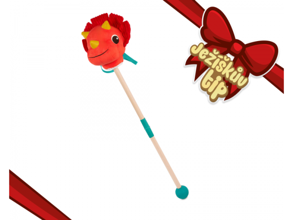 B-TOYS Dinosaurus na tyči Tommy Triceratops - Tommy Triceratops