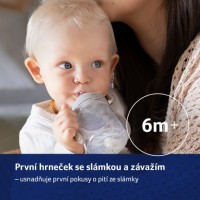 LOVI První hrneček se slámkou a závažím 150 ml