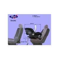 Autosedačka Klippan Dinofix Black/Grey Autosedačka Klippan Dinofix Black/Grey