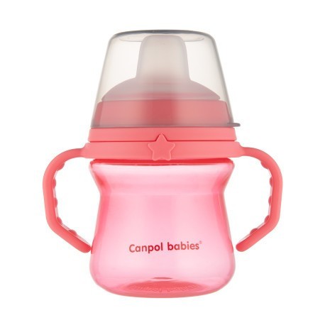 CANPOl BABIES Hrneček se silikonovým pítkem FirstCup 150ml